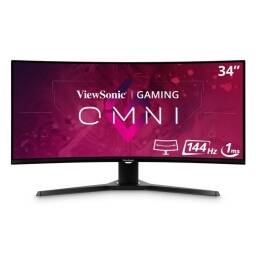 ViewSonic OMNI Gaming VX3418-2KPC - Monitor LED - gaming - curvado - 34 - 3440 x 1440 WQHD @ 144 Hz - MVA - 300 cdm -