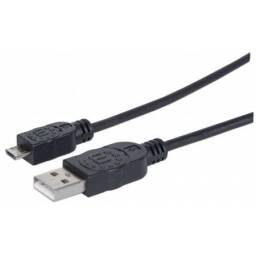 CABLE USB A MICROB MM 1MT. MANHATTAN