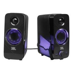 JBL Quantum Duo - Altavoces - para PC - inalmbrico - Bluetooth - 20 vatios (Total) - 2 vas - negro