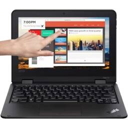 Notebook Convertible Lenovo Quadcore 2.6GHz, 4GB, 128GB SSD, 11.6" Touch, Espaol