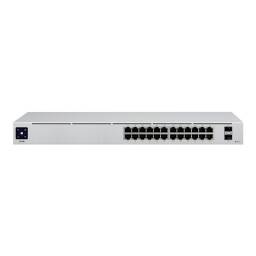 Ubiquiti UniFi Switch USW-24-POE - Conmutador - Gestionado - 24 x 101001000 (16 PoE+) + 2 x Gigabit SFP - montaje en r