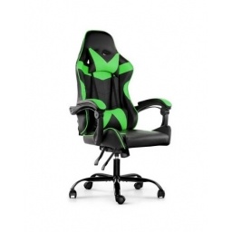 Silla Gamer Lumax ROM negro/verde